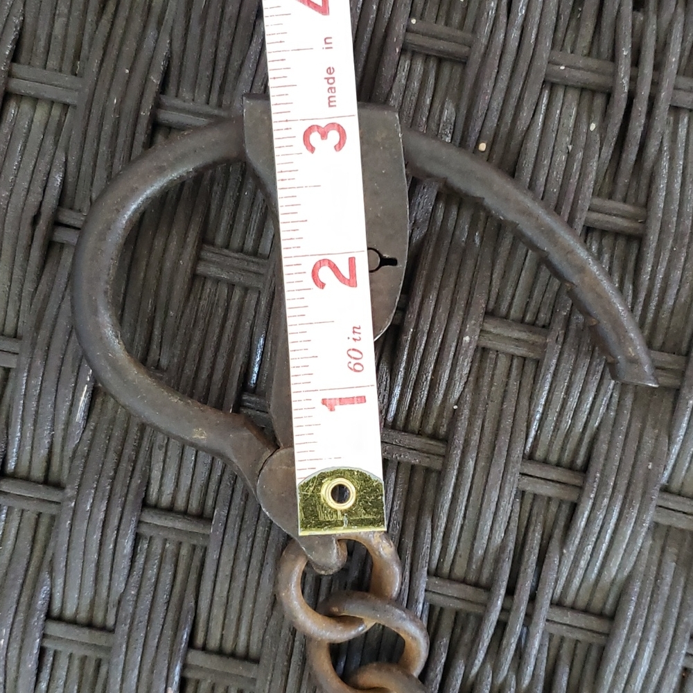 1800s Handcuffs Antique Tower's Double Lock Swivel Link Handcuffs - Picture 12 of 15